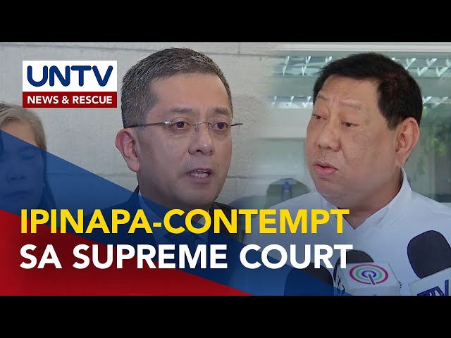 ⁣COMELEC chief Garcia, ipinapa-contempt ni ex-Rep. Edgar Erice sa Supreme Court