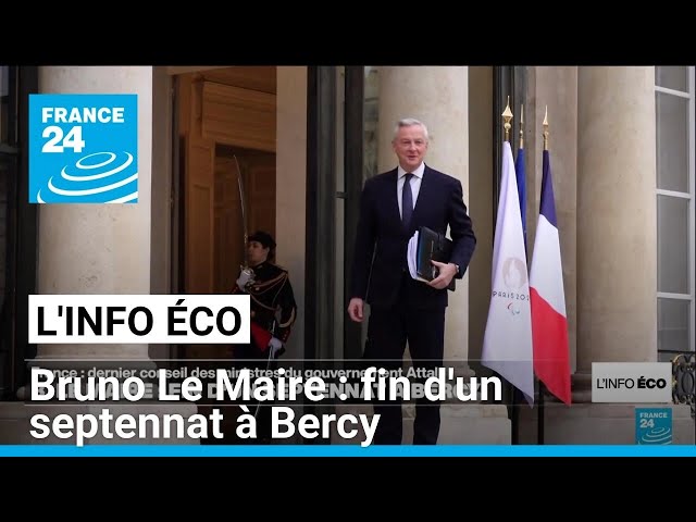 Dernier Conseil des ministres pour Bruno Le Maire après un septennat à Bercy • FRANCE 24