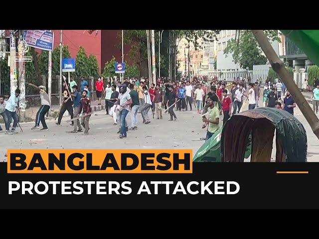 ⁣Dozens wounded as Bangladesh students protest government job quotas | Al Jazeera Newsfeed