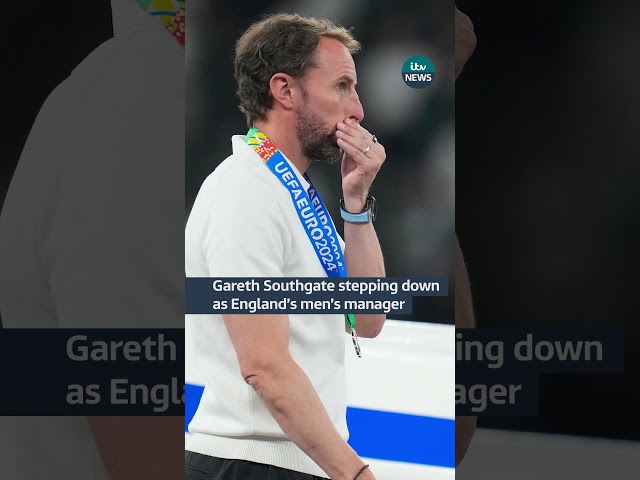 ⁣Gareth Southgate stepping down as England’s men’s manager #itvnews