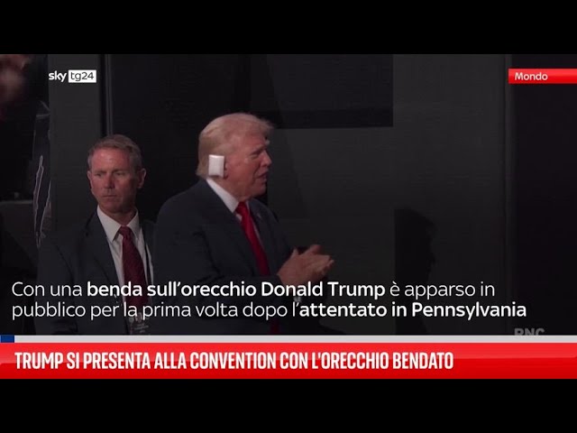 ⁣America 2024, Trump torna in pubblico alla convention