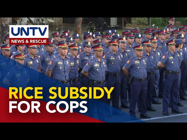 ⁣PNP to release rice subsidy allowance for cops