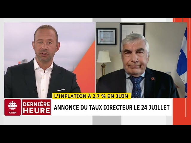 ⁣Taux d'inflation à 2,7 % en juin au Canada | D'abord l'info