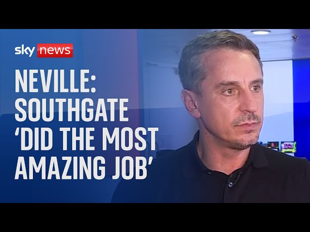 ⁣Gareth Southgate: Gary Neville pays tribute to outgoing England manager