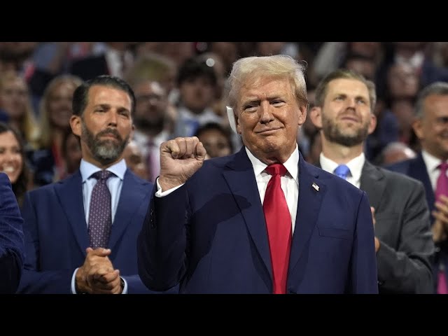 ⁣‘Back from the dead’: Donald Trump receives a ‘hero’s welcome’ at RNC