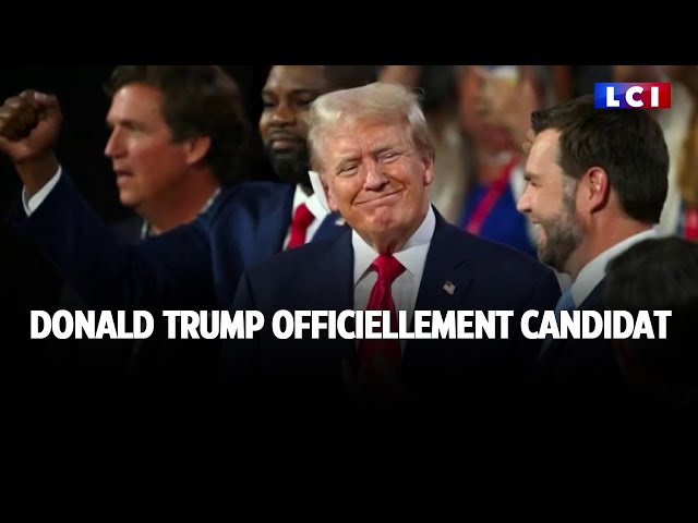 ⁣Donald Trump officiellement candidat