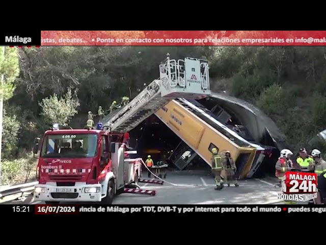 Noticia - Grave accidente de autobús en la C-32 de Barcelona