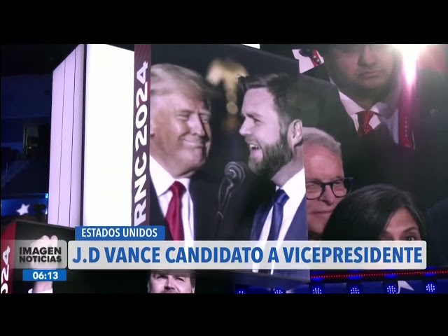 ⁣J. D. Vance es designado por Donald Trump como su candidato a vicepresidente | Francisco Zea