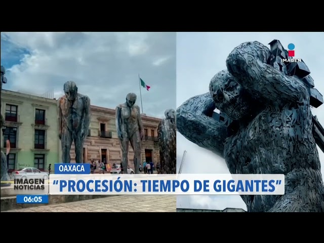 ⁣Esculturas monumentales del artista Alberto Aragón Reyes llegan a Oaxaca | Noticias con Paco Zea