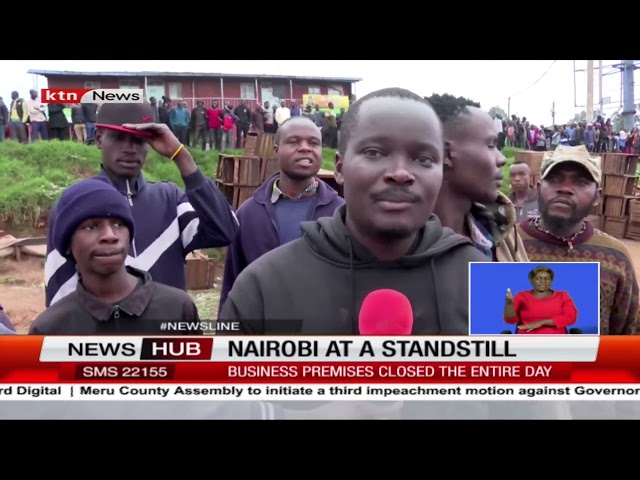 ⁣Running Battles Between Protestors and Police Bring Nairobi to a Standstill