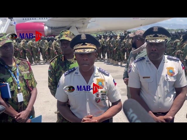 16JUIL DEBLOZAY YON 2IEM GWOUP MILITE KENYA FENK DEBAKE  NAN PEYIA D'HAITI/VIV ANSANM PANIKE