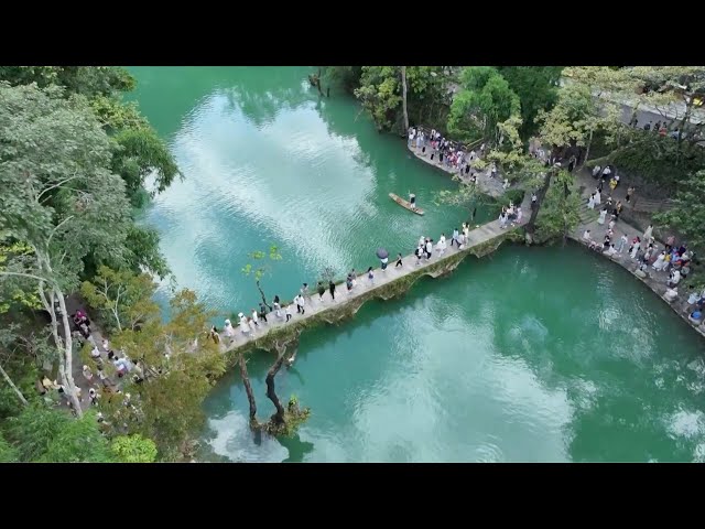 ⁣Guizhou's Libo County enhances ecological protection to boost tourism, increase people's i