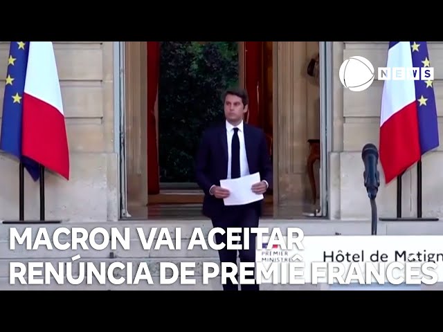 Macron vai aceitar renúncia de primeiro-ministro Gabriel Attal