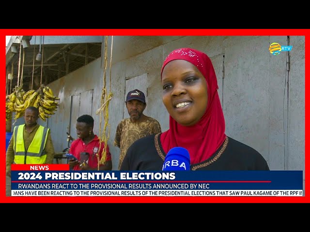 Residents of Kigali express joy over the partial results of the presidential election