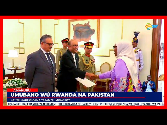 ⁣Amb. Harerimana yashyikirije Perezida wa Pakistan impapuro zimwemerera guhagararirayo u Rwanda