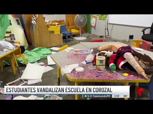 ⁣Estudiantes graban mientras vandalizan escuela en Corozal