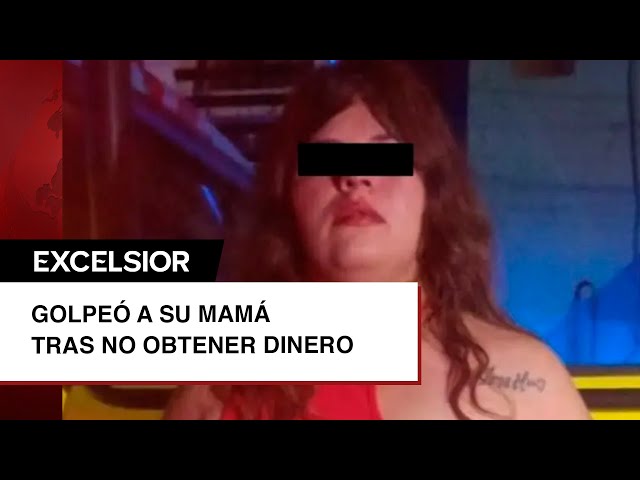 ¡Maldita! Golpea a su madre porque no le dio dinero