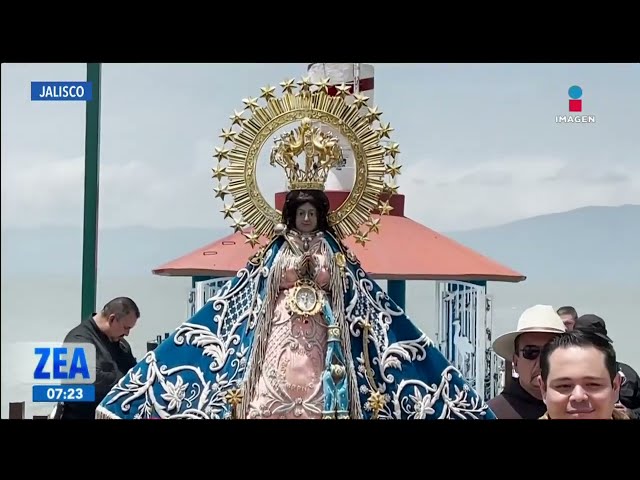 ⁣La Virgen de Zapopan arriba a Chapala para pedir por un buen temporal | Noticias con Francisco Zea