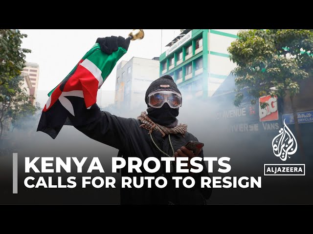 Kenya police fire tear gas as protesters call for Ruto to quit