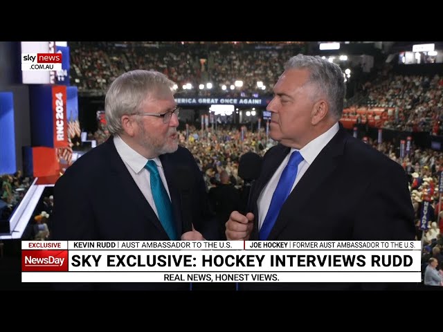 EXCLUSIVE: Kevin Rudd and Joe Hockey break down current state of US politics