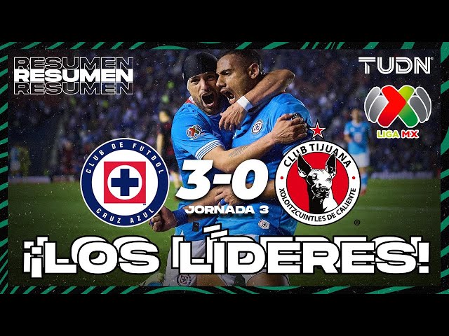 Resumen y goles | Cruz Azul 3-0 Tijuana | Liga Mx -AP2024 - J3 | TUDN