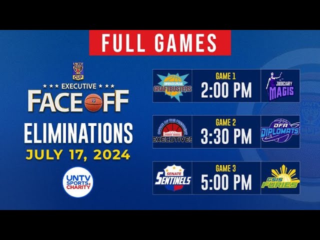 ⁣LIVE FULL GAMES: UNTV Cup Executive Face-Off at Novadeci, Convention Center, QC | July 17, 2024