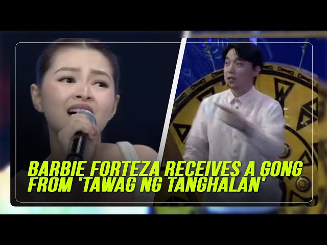 ⁣WATCH: Barbie Forteza receives a 'gong' on 'Tawag ng Tanghalan' | ABS-CBN News