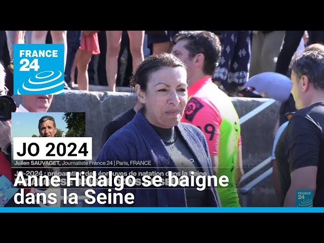 JO-2024 : Anne Hidalgo se baigne dans la Seine • FRANCE 24