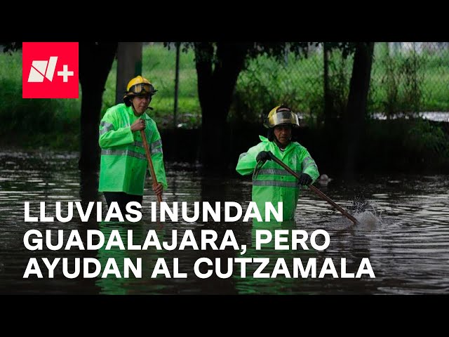 Lluvias inundan Guadalajara, pero ayudan al Cutzamala - En Punto