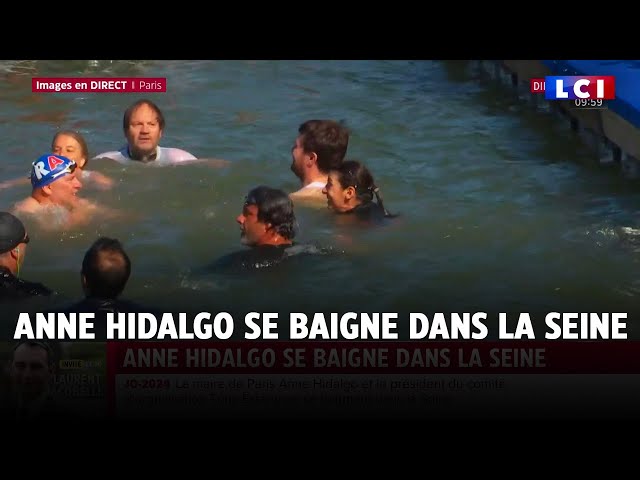 "On l'a fait" : Anne Hidalgo se baigne dans la Seine