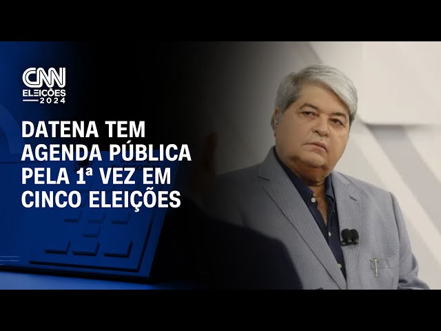 Datena tem agenda pública pela 1ª vez em cinco eleições | CNN NOVO DIA