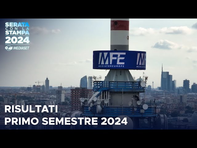 ⁣Mediaset, i risultati del primo semestre 2024