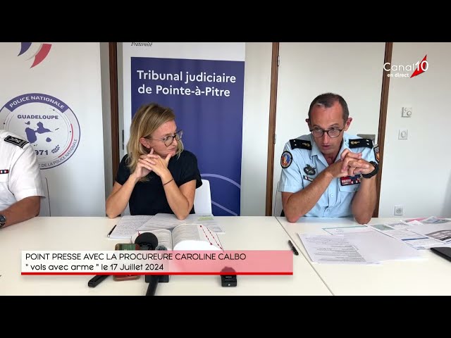 ⁣[Partie 1/2] Point presse avec la procureure Caroline CALBO sur les vols avec arme