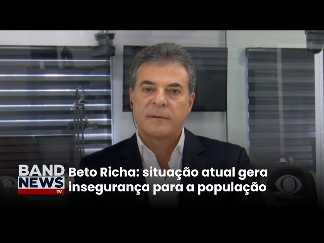 Beto Richa diz que atual gestão de Curitiba age com descaso na segurança pública | BandNews TV