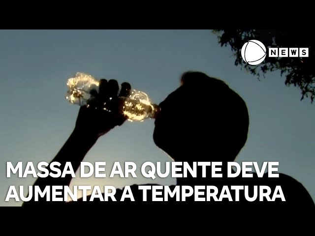 Nova massa de ar quente deve aumentar a temperatura