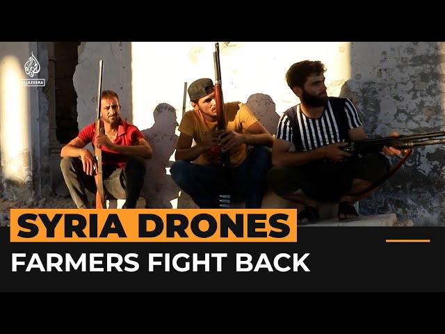 ⁣Syrian farmers with shotguns target explosive-laden drones | Al Jazeera Newsfeed