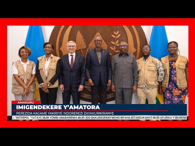 ⁣Perezida Kagame yakiriye indorerezi zashimye imigendekere y’amatora mu Rwanda