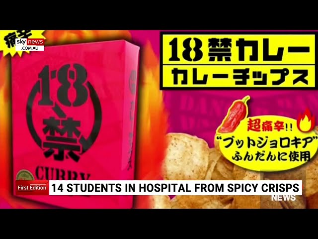 Japanese teens left hospitalised after eating extra spicy chips