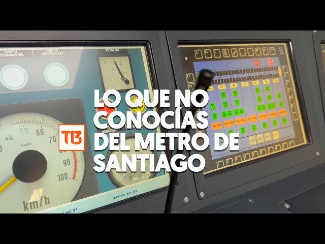 ⁣Desde dentro: Lo que no sabías del Metro de Santiago y como se conducen los trenes (EXPLICADO)