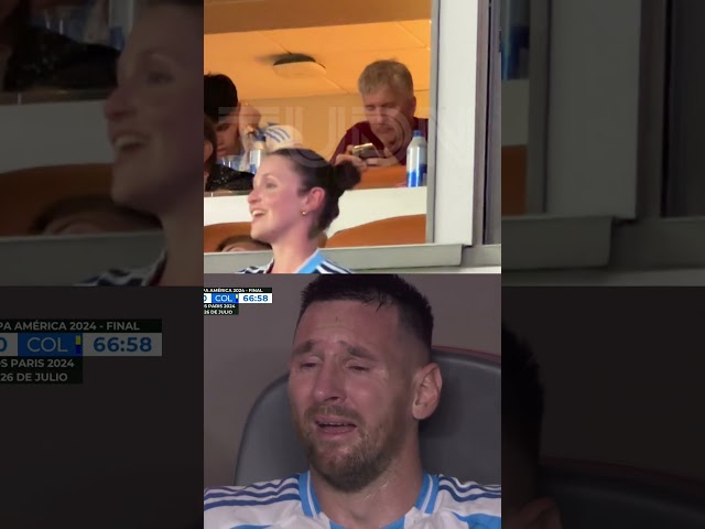 ⁣¡Imágenes exclusivas!  Así REACCIONÓ la familia de Messi ante su lesión #shorts