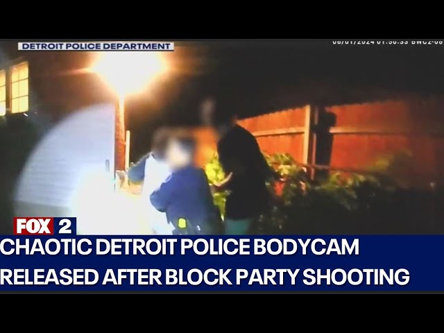 Detroit police bodycam video released of June block party shooting that left 1 dead, 1 wounded