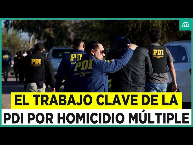 Homicidio múltiple en Lampa: Así investiga la PDI el sitio del suceso