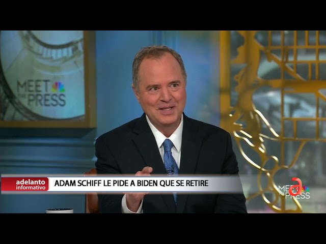 ⁣Adam Schiff le pide a Biden que se retire