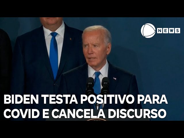 Joe Biden é diagnosticado com Covid-19 e cancela discurso em Las Vegas