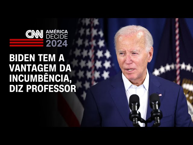 Biden tem a vantagem da incumbência, diz professor | CNN PRIME TIME