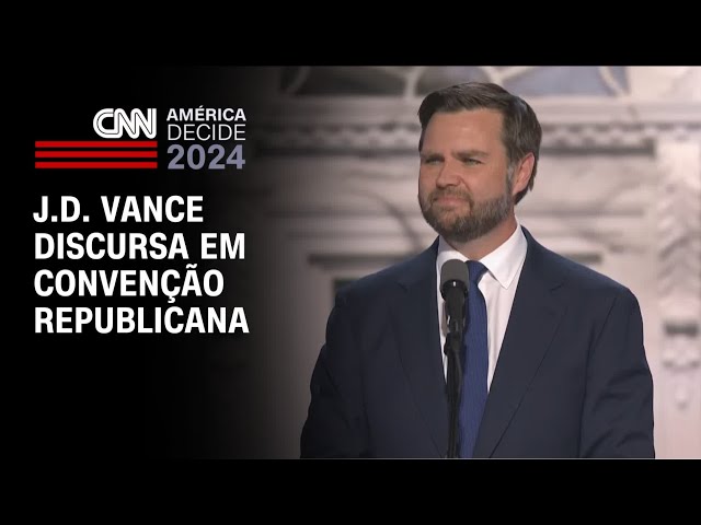 J.D. Vance discursa em Convenção Republicana | AMÉRICA DECIDE