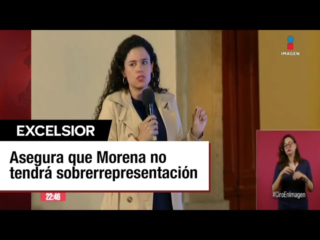 Luisa María Alcalde defiende que Morena y aliados tengan mayoría en San Lázaro