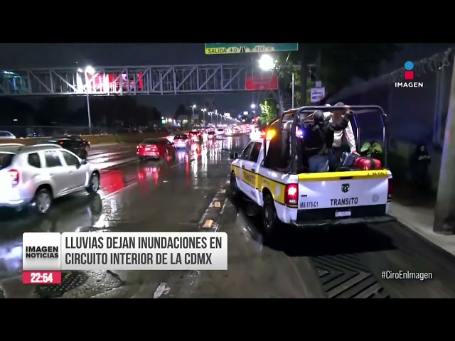 ⁣Lluvias dejan inundaciones en circuito interior de la CDMX | Ciro Gómez Leyva