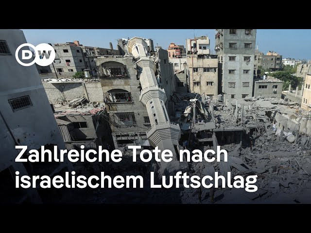 ⁣Mehr als 90 Tote in Gaza nach israelischem Luftschlag | DW Nachrichten