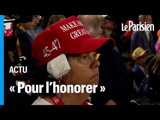 Le bandage à l'oreille est devenu le signe de ralliement des supporters de Trump